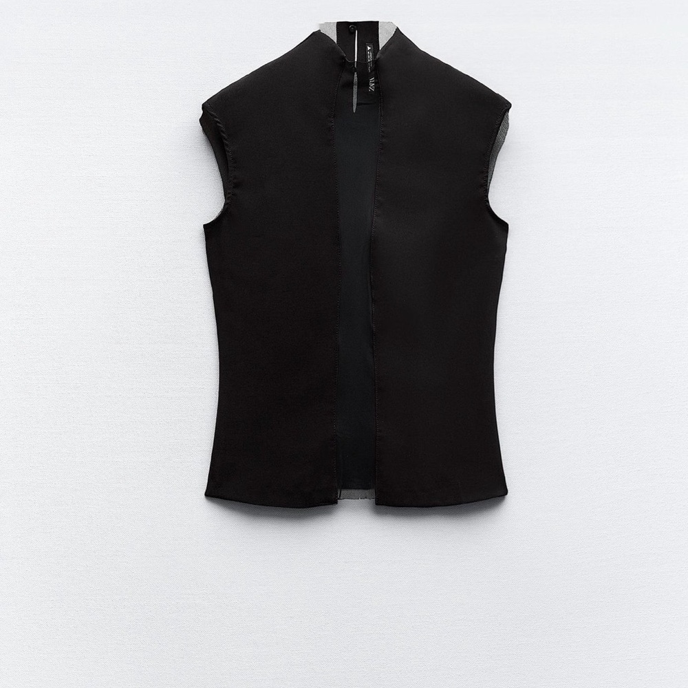 Zara COMBINATION TULLE TOP